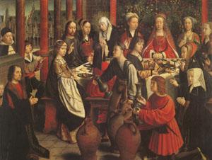 Gerard David The Marriage at Cana (mk05) Sweden oil painting art